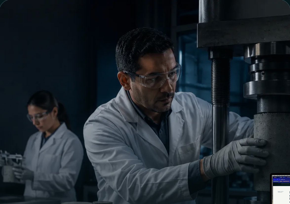 Construction materials strength testing